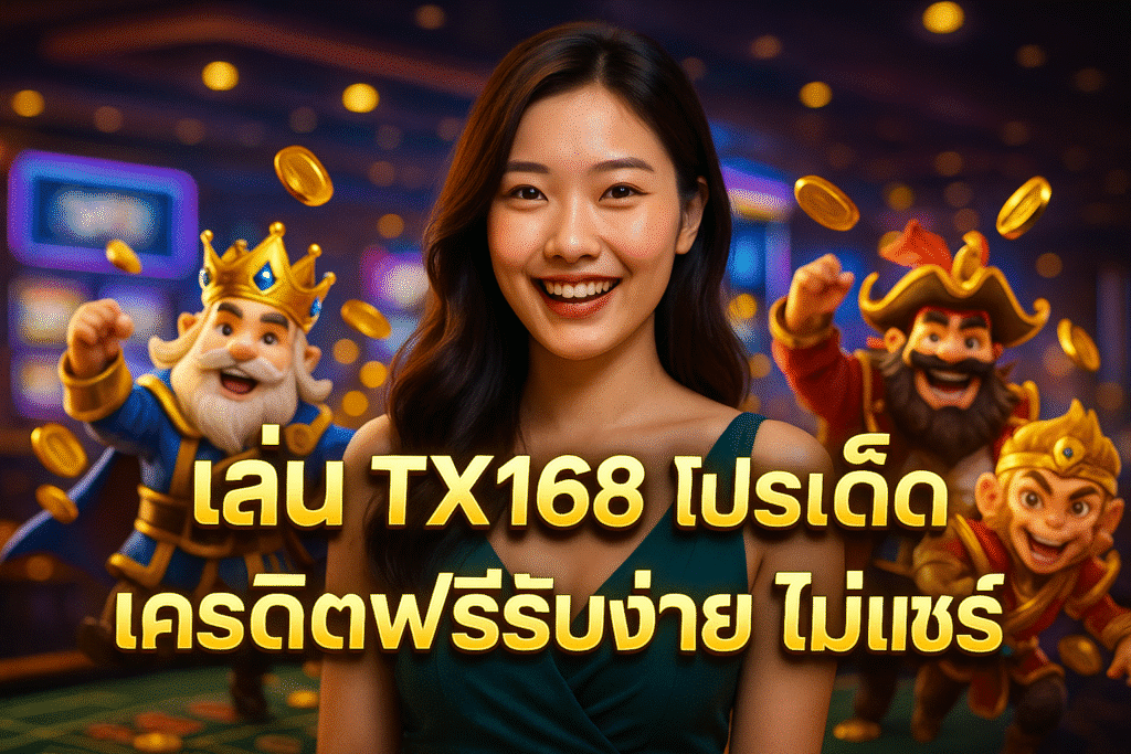 TX168 โปรเด็ด เครดิตฟรีรับง่าย ไม่แชร์